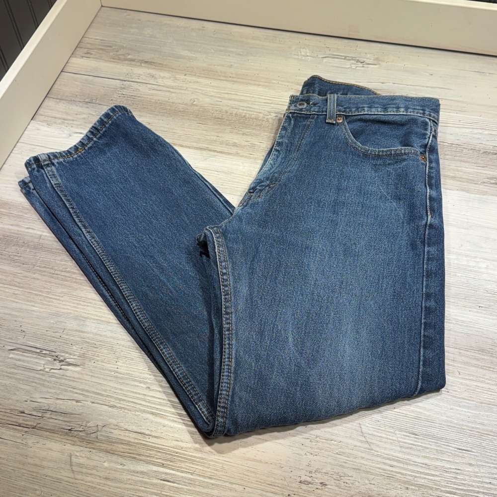 Levis 505 Jeans Mens 33x32 (Real 31x30) Blue Straight Leg Denim Work Cowboy Pant
